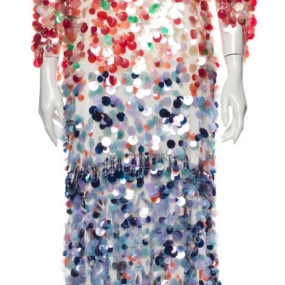 ✨ Prabal Gurung - Sequins Dress - Size 4 ✨ - Picture 2 of 10